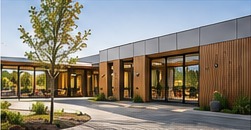 Edificio modular para uso institucional